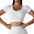 New Yoga Short Sleeved Sports Top - Talk to the tee store