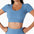 New Yoga Short Sleeved Sports Top - Talk to the tee store
