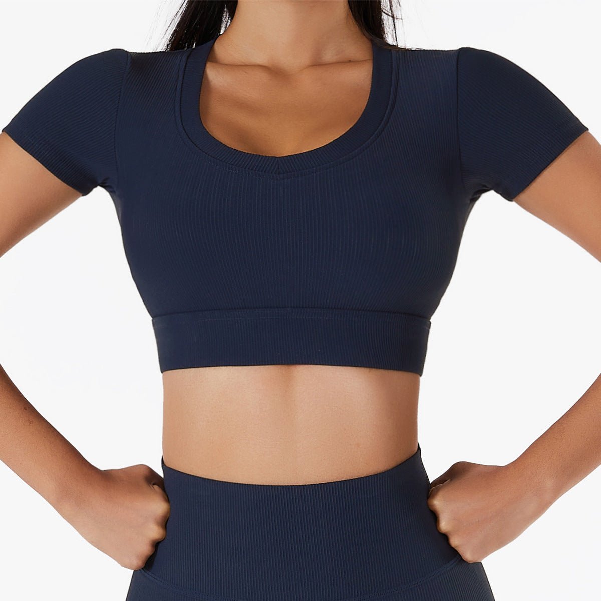 New Yoga Short Sleeved Sports Top - Talk to the tee store