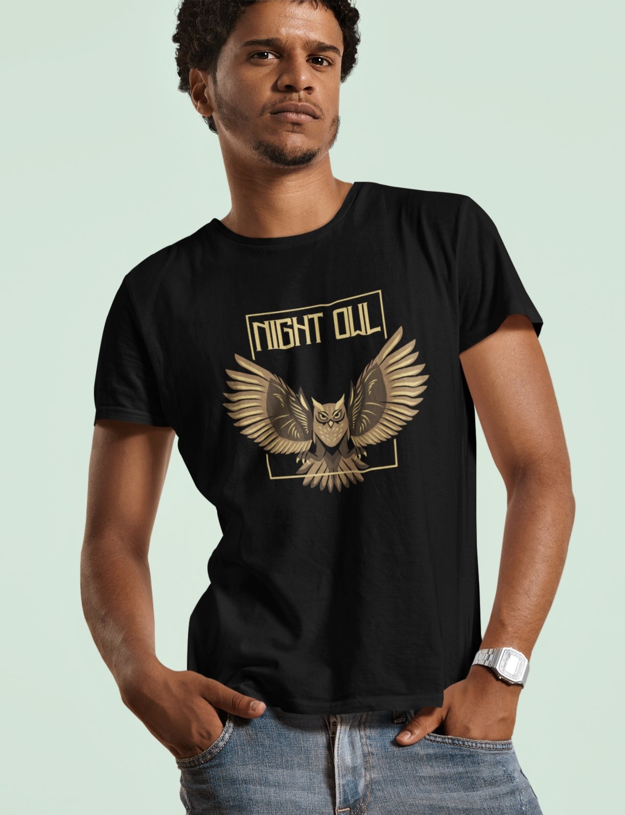 Night Owl Men's classic tee - Talk to the tee store