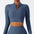 Stand Collar Zipper Long-Sleeved Yoga Set - Talk to the tee store