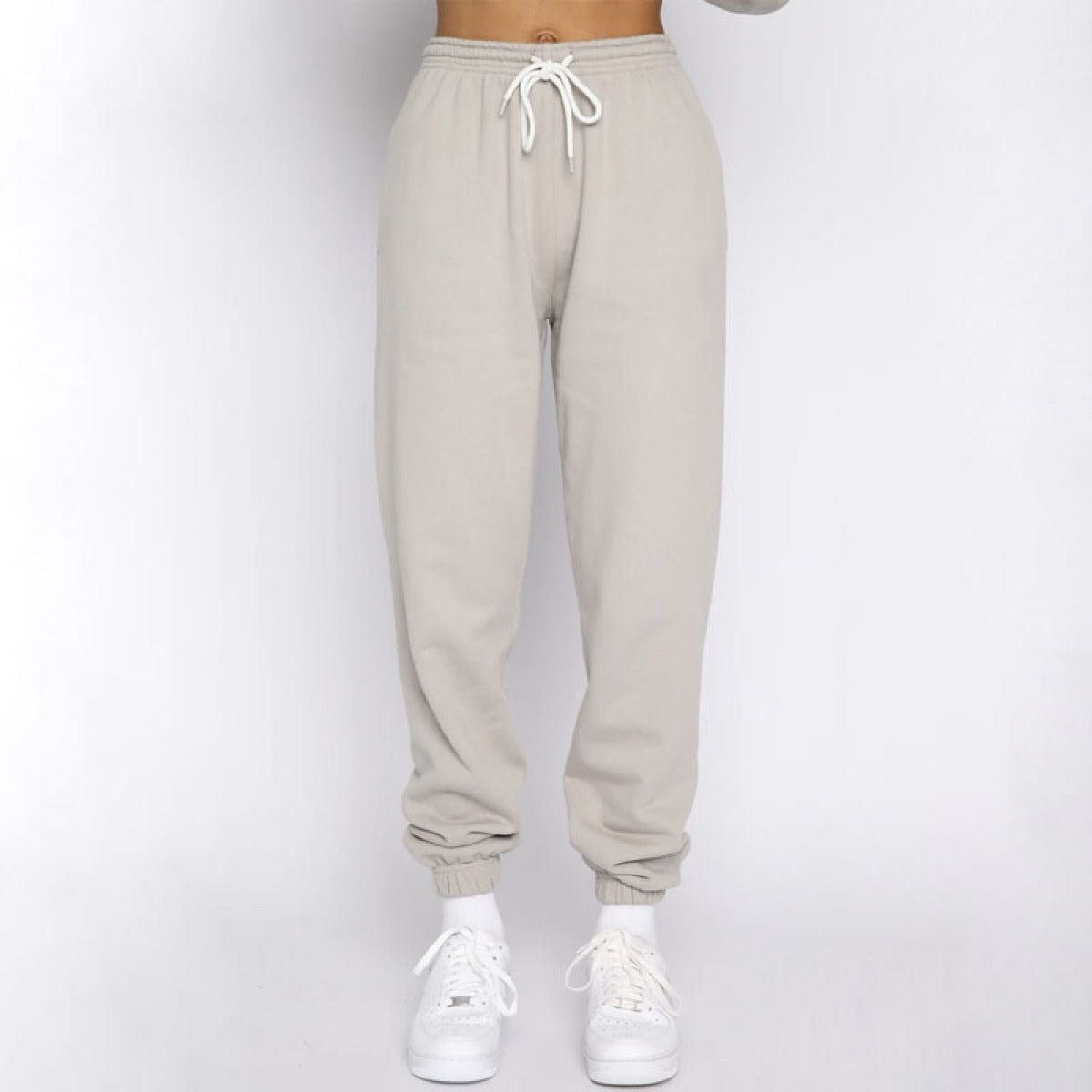 Stand-Up Collar Zipper Pullover Long-Sleeved Sweatshirts & Tie Pants Sets - Talk to the tee store