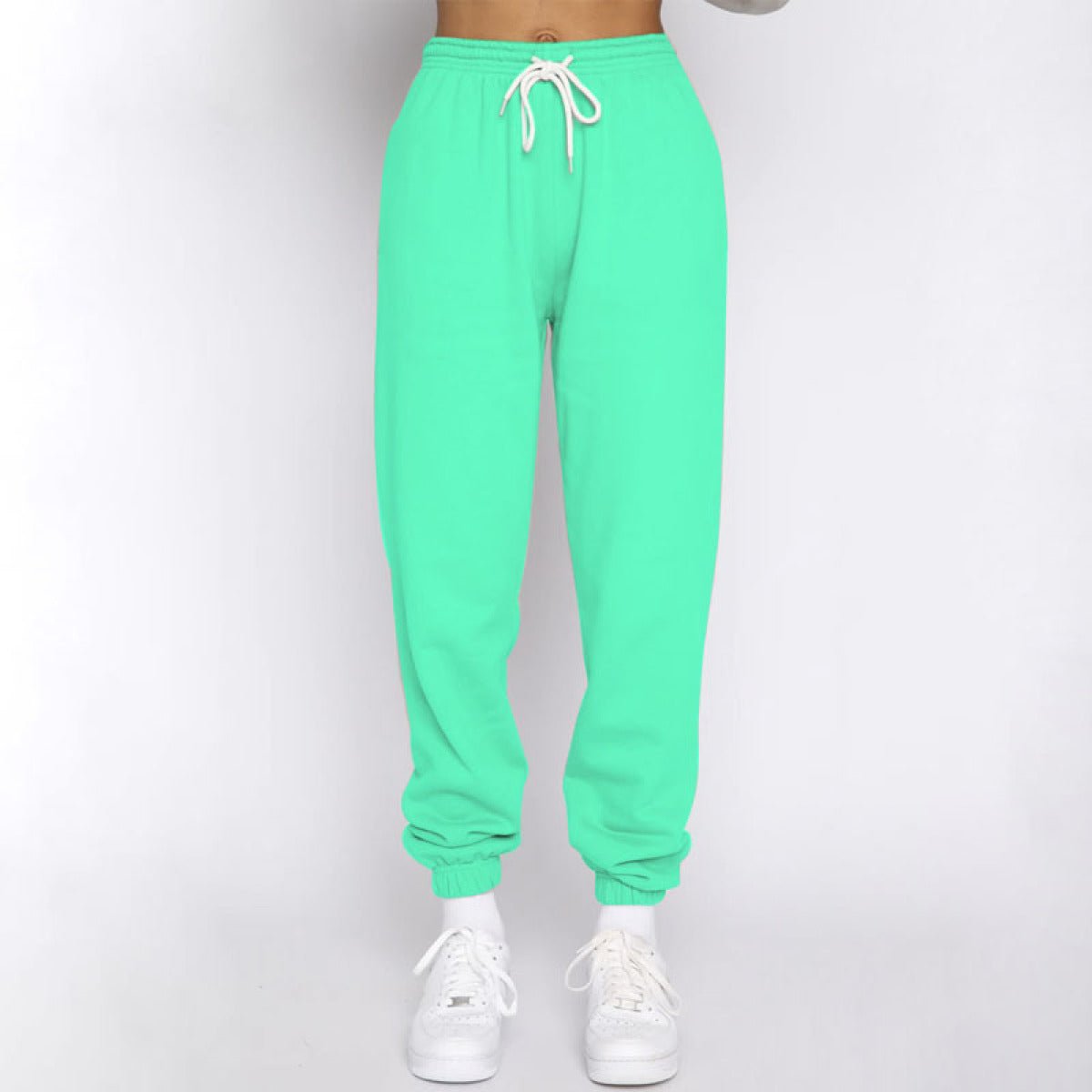 Stand-Up Collar Zipper Pullover Long-Sleeved Sweatshirts & Tie Pants Sets - Talk to the tee store