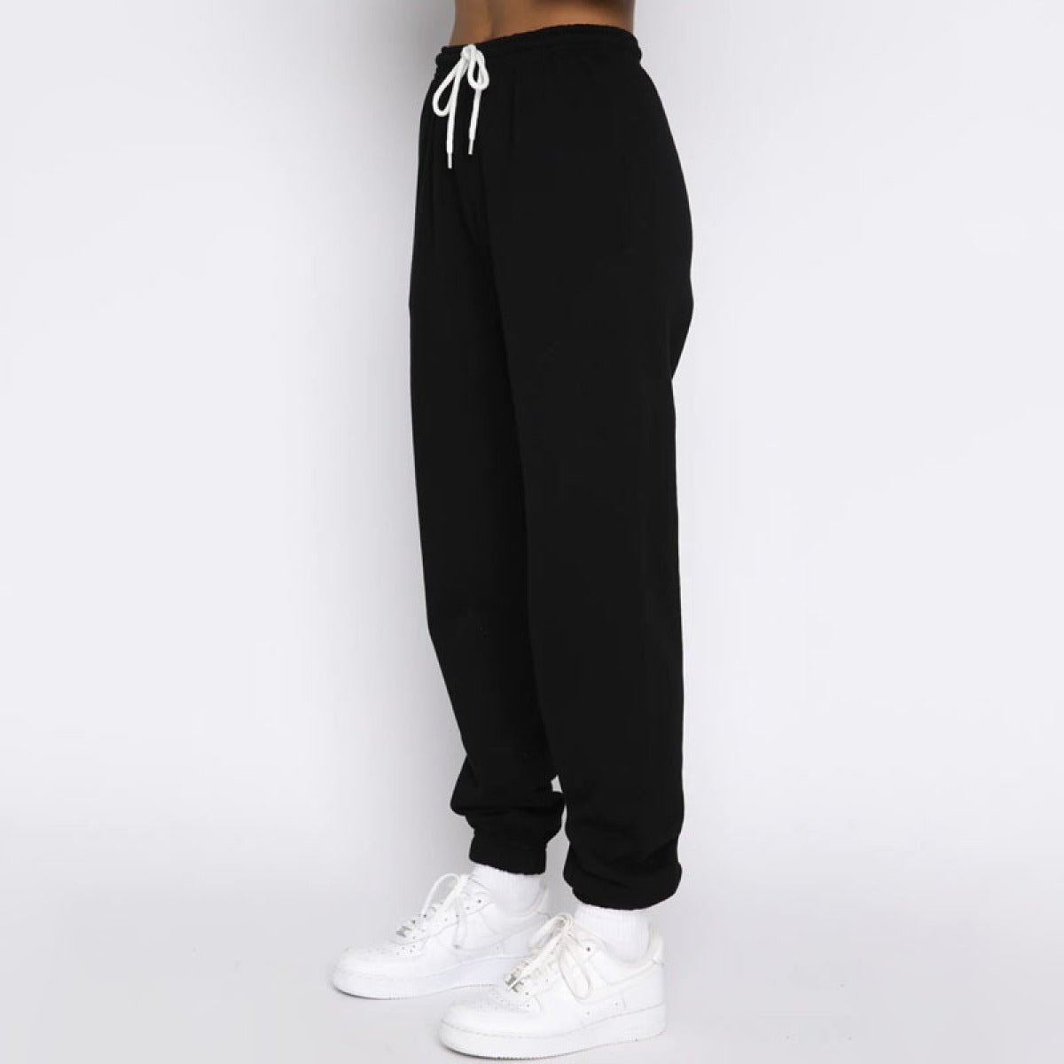 Stand-Up Collar Zipper Pullover Long-Sleeved Sweatshirts & Tie Pants Sets - Talk to the tee store