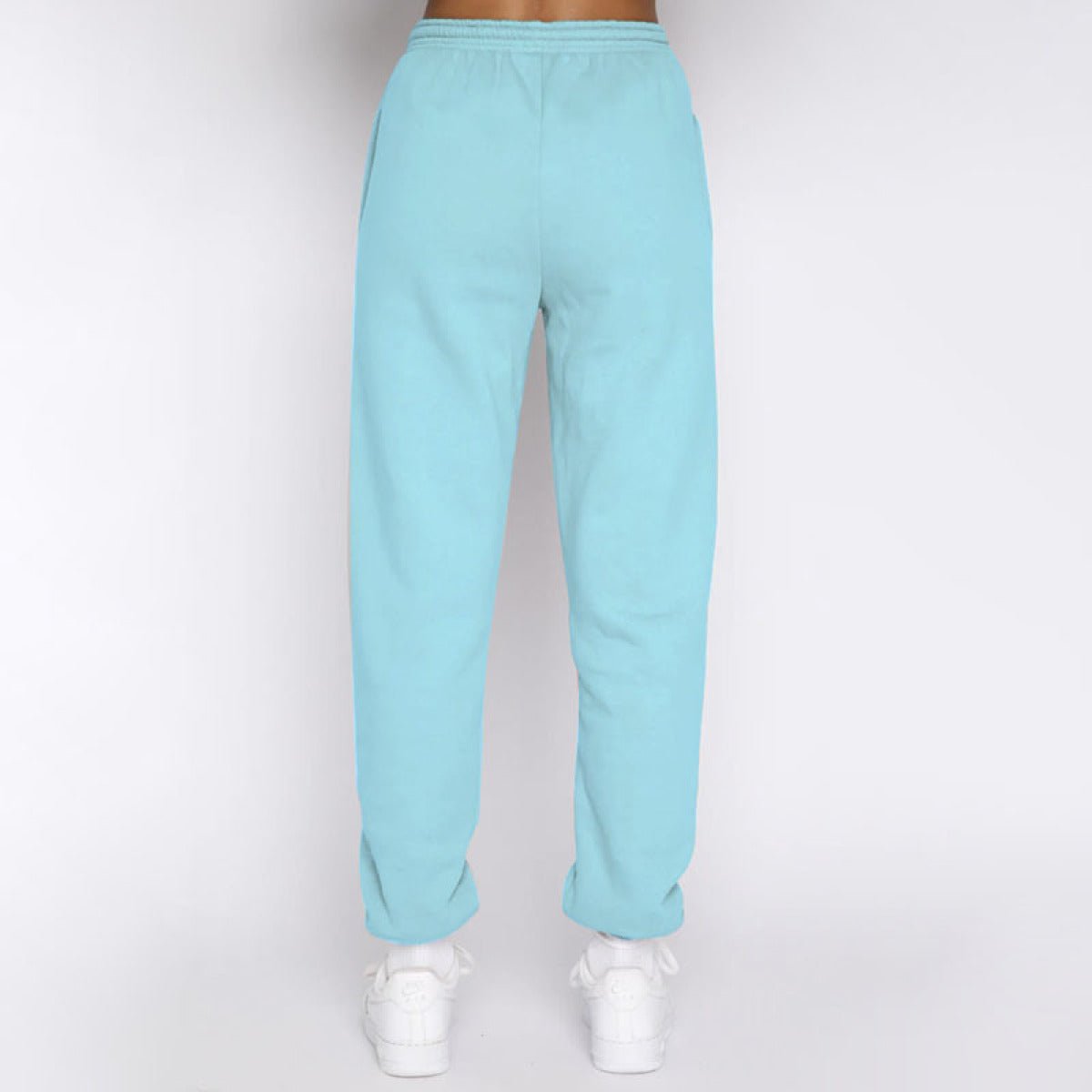 Stand-Up Collar Zipper Pullover Long-Sleeved Sweatshirts & Tie Pants Sets - Talk to the tee store
