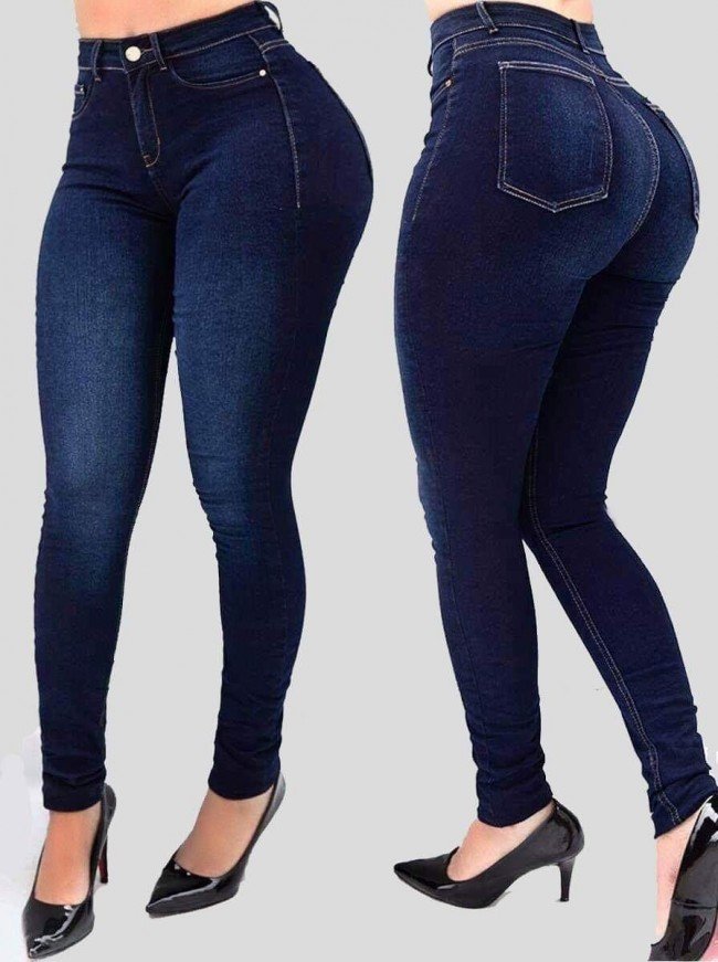 Washed Fitted Jeans - Talk to the tee store