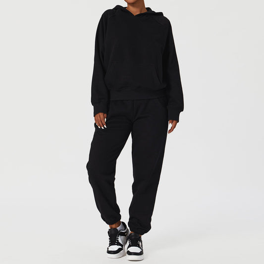 Winter Hooded Loose Sports Suit - Talk to the tee store