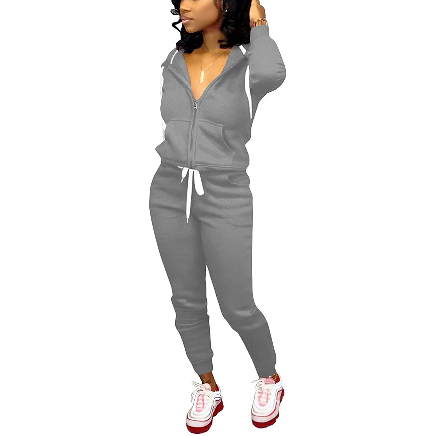 Women 2 Piece Sportwear Set - Talk to the tee store