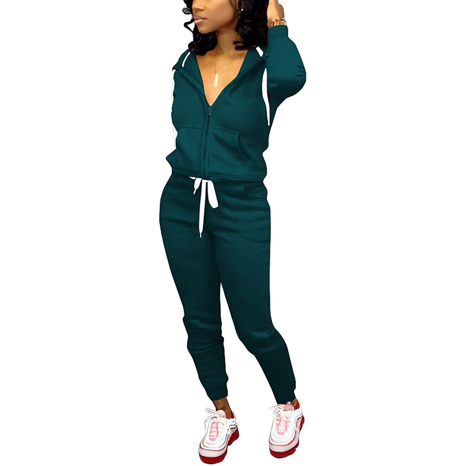 Women 2 Piece Sportwear Set - Talk to the tee store