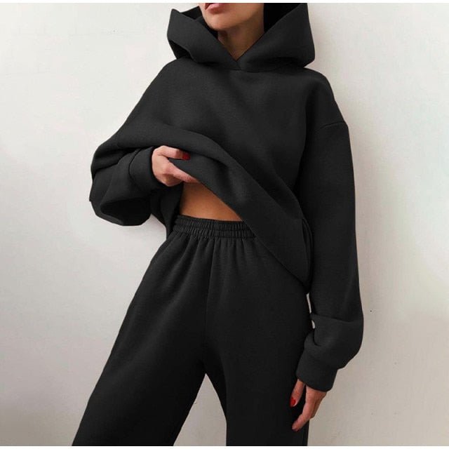 Women's Hoodie Two Piece Sets - Talk to the tee store