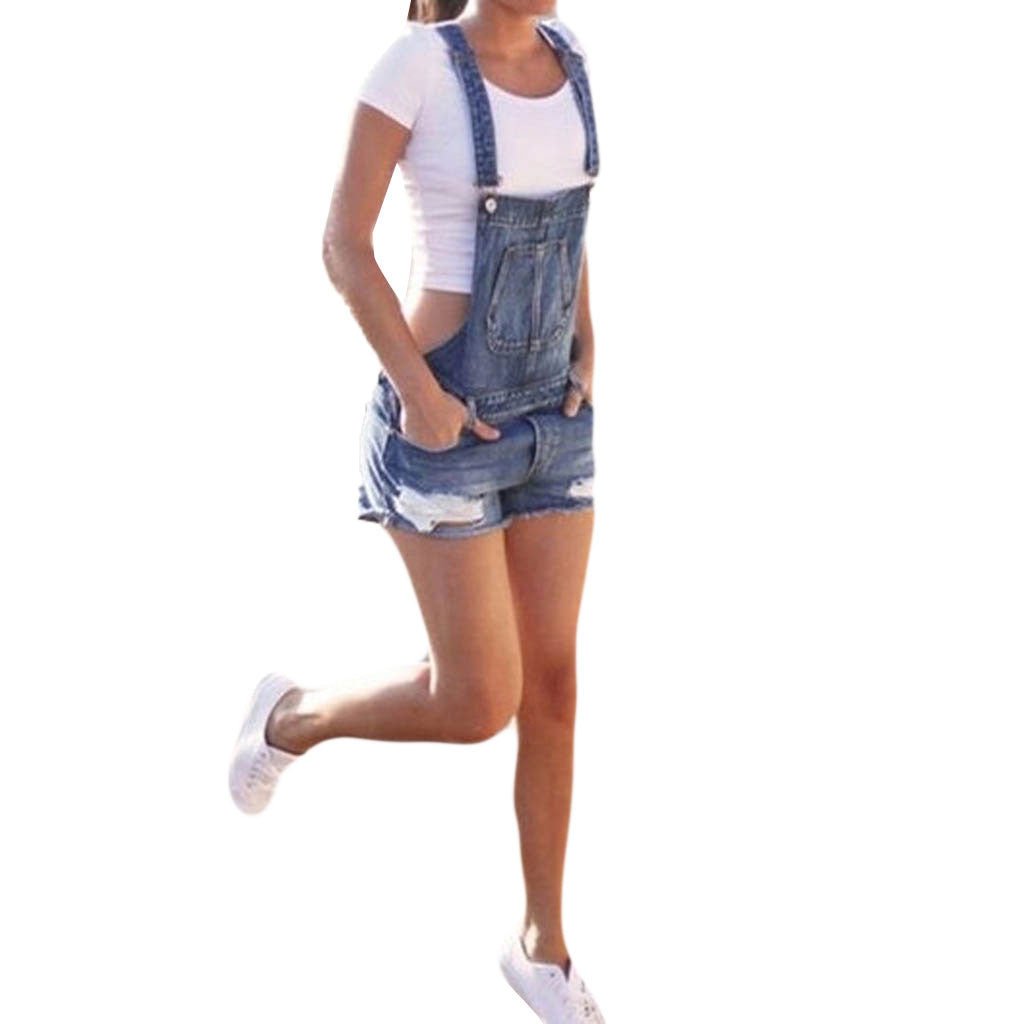 Women's Light Blue Overalls - Talk to the tee store
