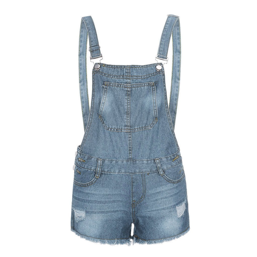 Women's Light Blue Overalls - Talk to the tee store