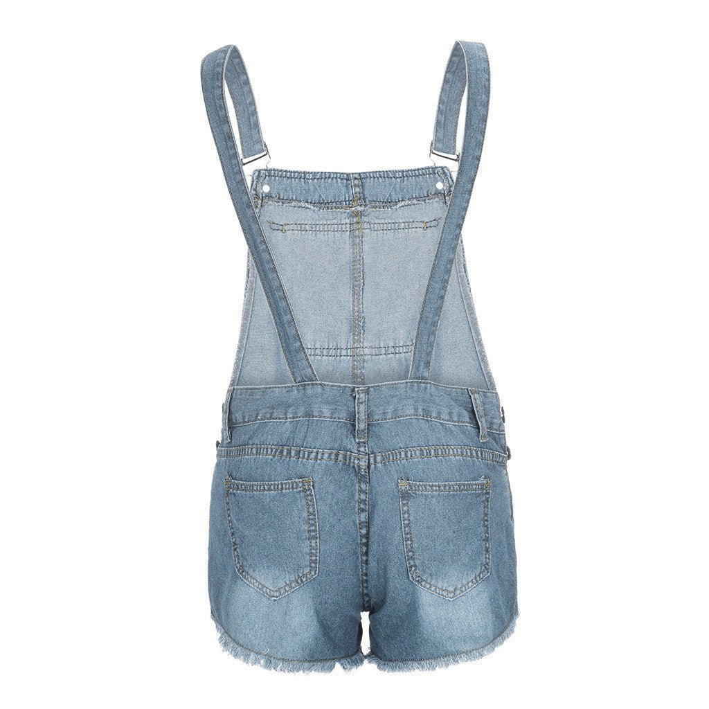 Women's Light Blue Overalls - Talk to the tee store