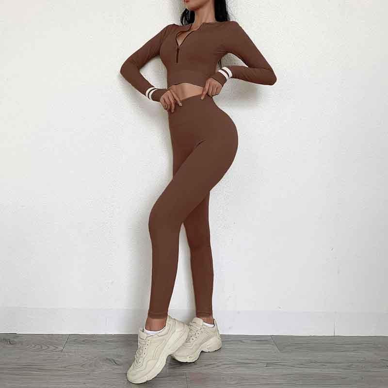 Women's Long Sleeves Fitness Suit - Talk to the tee store