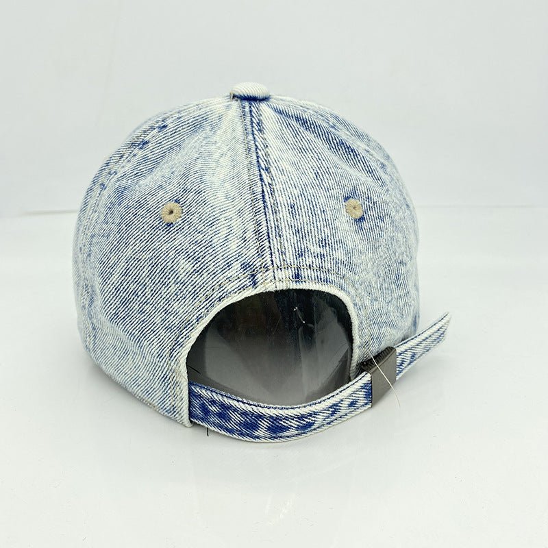 Women's Washed and Distressed Cap - Talk to the tee store